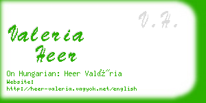 valeria heer business card